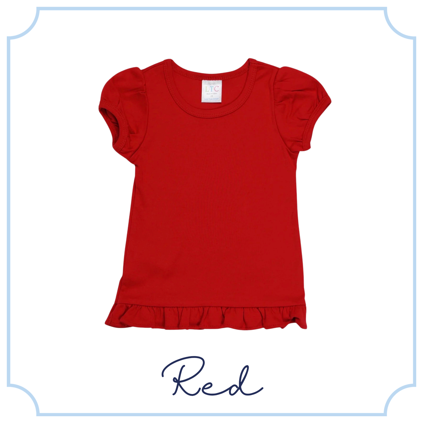 Girls Ruffle Tee