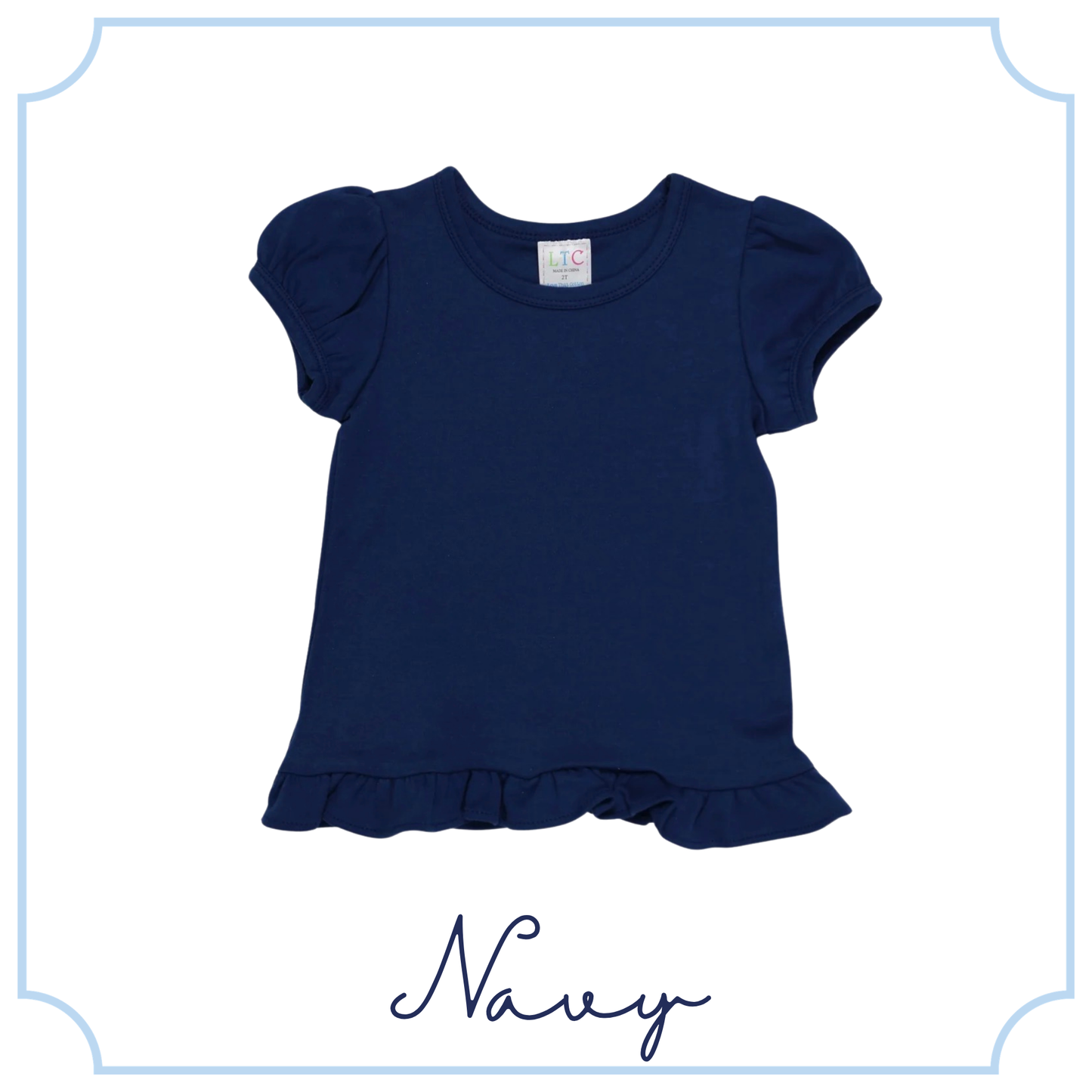 Girls Ruffle Tee