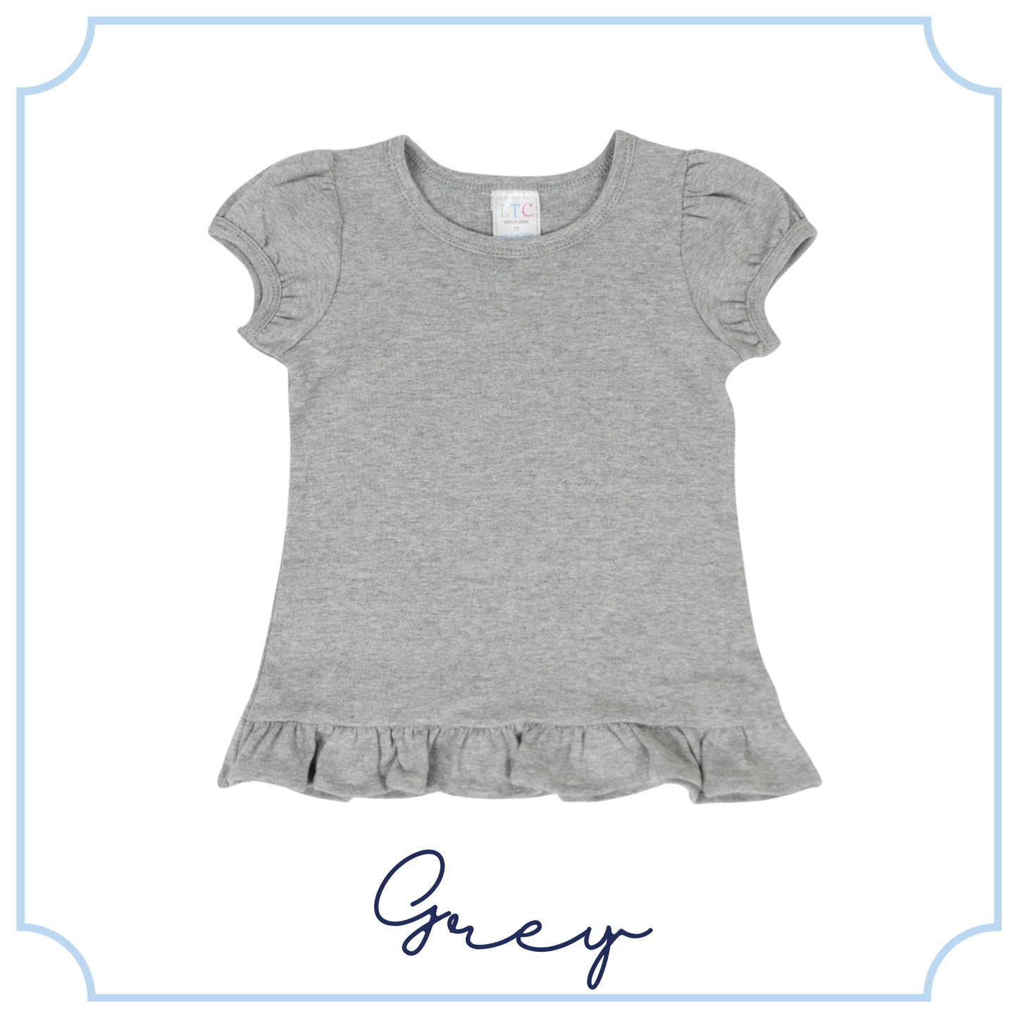 Girls Ruffle Tee
