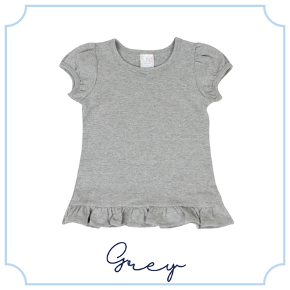 Girls Ruffle Tee