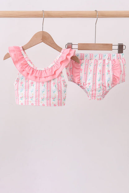 Rosy Ruffle Swimsuit