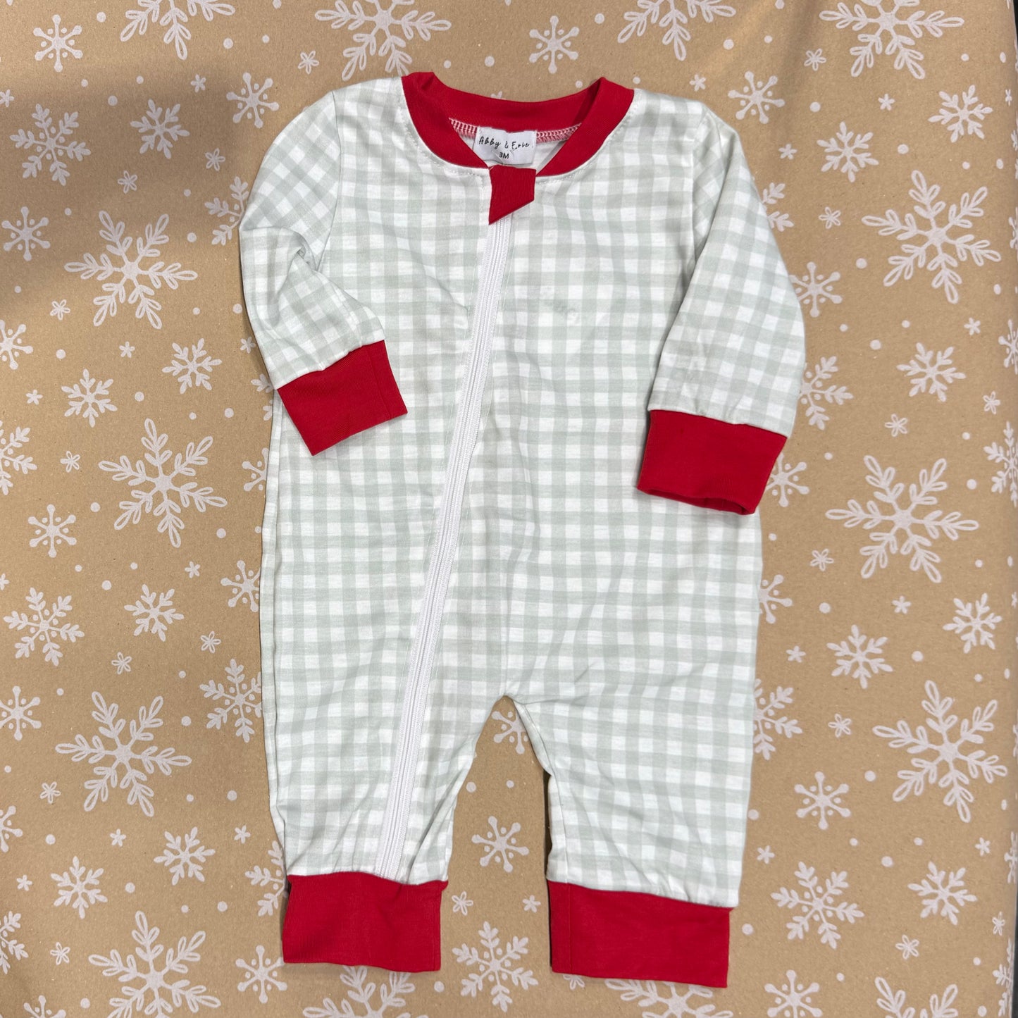 Sage Gingham Sleeper