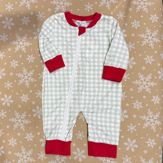 Sage Gingham Sleeper