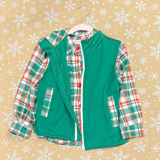 Plaid 2 Piece Vest Set