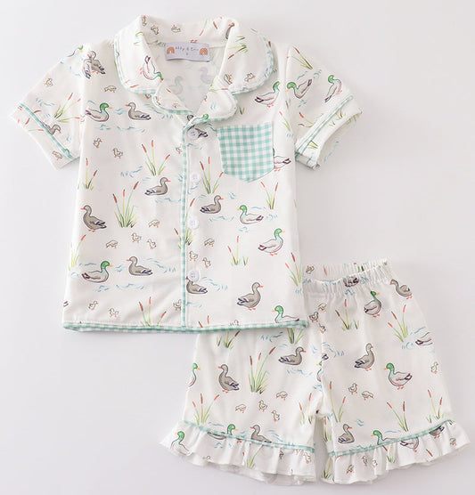 Duck Girl Pajama Set