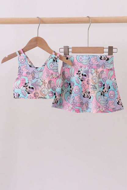 Mermaid Minnie Skort Set