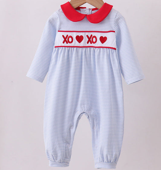 Blue Valentine's Day Embroidery Bubble