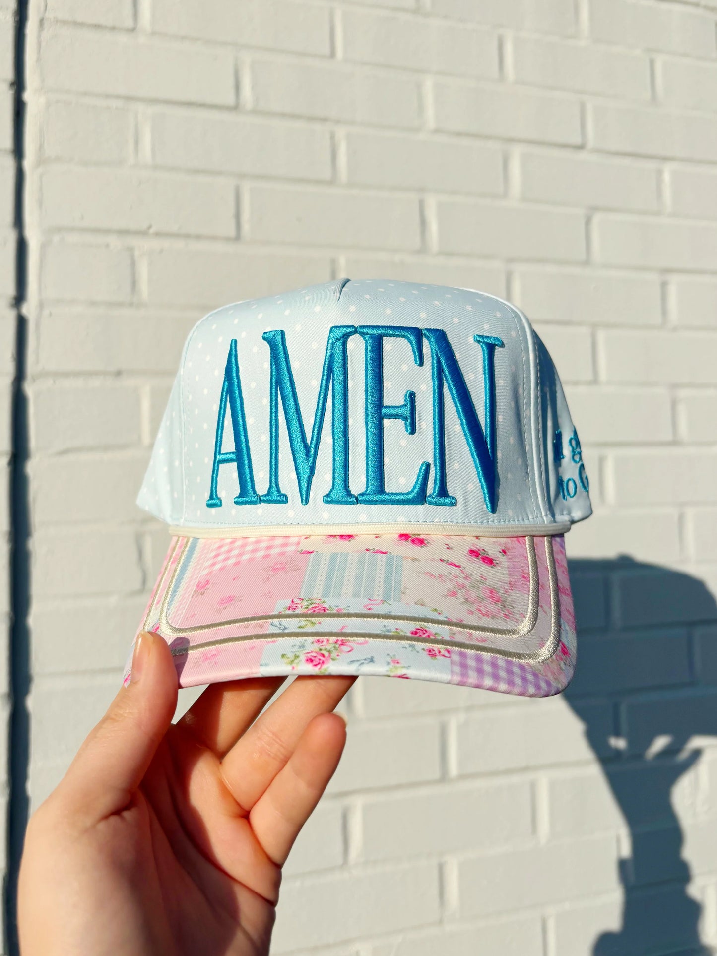 Amen Patchwork Hat