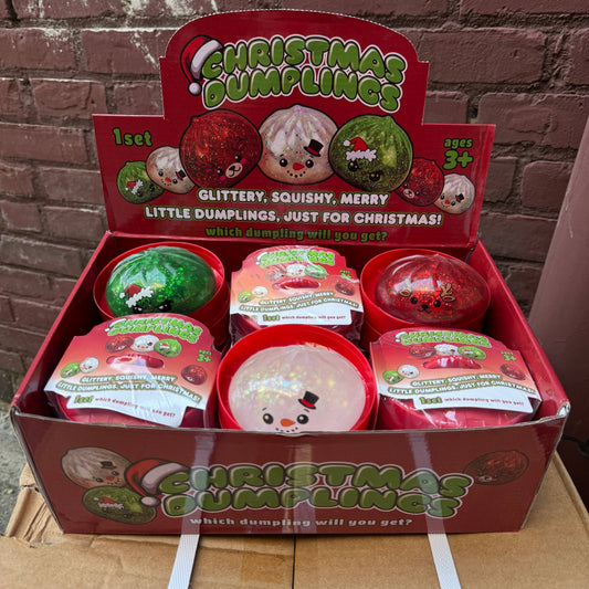 WRAPPED Christmas Glitter Gel Dumpling