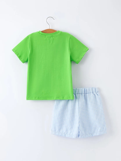 Summer Crocodile Short Set