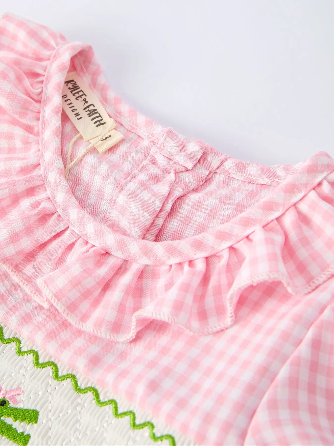 Summer Crocodile Smocked Bubble